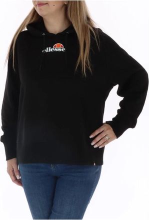 Ellesse Gedrukte hoodie sweater - Dames - Sweatshirts - Zwart - XL - Katoen - Hoodies & sweatvesten