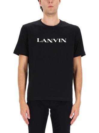 Lanvin Black Logo Crew Neck T-Shirt