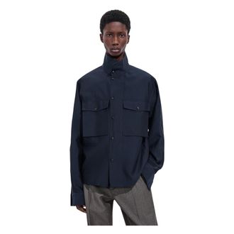 Bottega Veneta Camicia a collo alto - - Shirts - Uomo - Blu - L