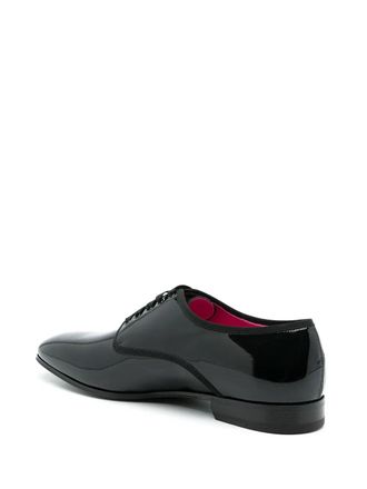 Ferragamo Patent Leather Derby Flat - Black
