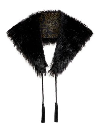 Etro braided cords collar - women - Artificial Fur/Silk - One Size - Black