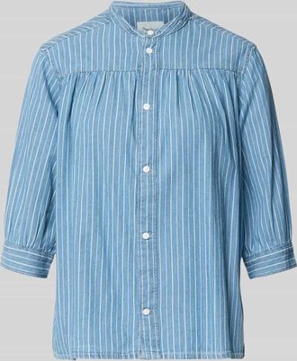 Pepe Jeans London Regular Fit Bluse aus reiner Baumwolle Modell LIVIA in Jeansblau, Gr&ouml;&szlig;e XS