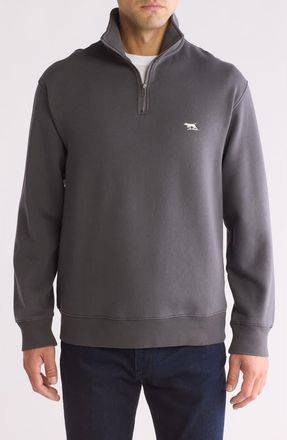Rodd & Gunn Glen Eden Quarter-Zip Pullover Sweatshirt in Tungsten at Nordstrom Rack, Size Xx-Large
