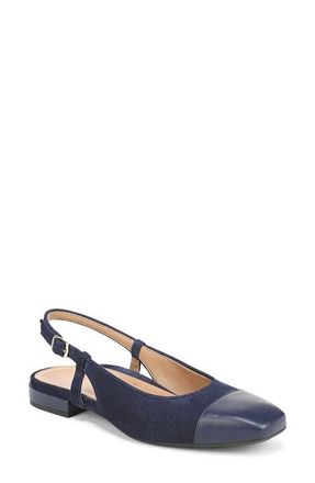 Vionic Petaluma Slingback Flat in Baltic Navy at Nordstrom, Size 8.5