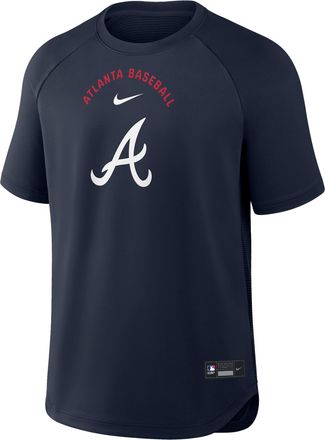 Nike Atlanta Braves Authentic Collection Batting Practice Pregame Nike Mens Dri-FIT MLB Top in Blue | 04HG0JL9AW-7DX