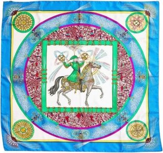 Herm&egrave;s Pre-owned Feux Dartifice Silk Scarf - - Pre-owned - Donna - Multicolore - ONE SIZE