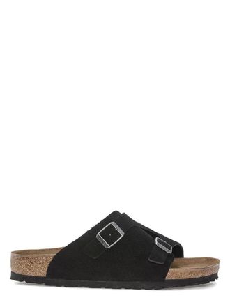 Birkenstock Zu¨Rich Black, Suede Leather Shoes