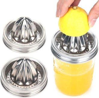OEM Tapa De Acero Inoxidable Para Exprimidor De Latas De Conserva (2 Piezas), Exprimidor De C&iacute;tricos