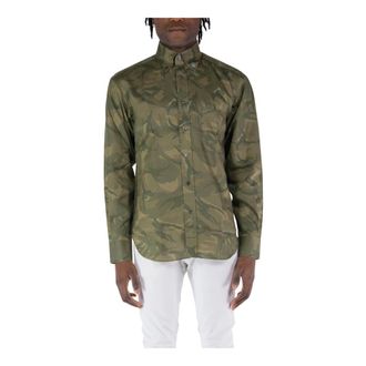 Tom Ford Heren, Overhemden, Groen, Maat: XL