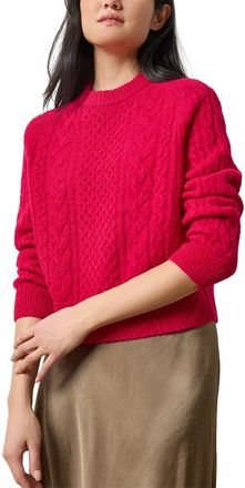 Lilla P Mixed Stitch Alpaca & Wool-Blend Pullover