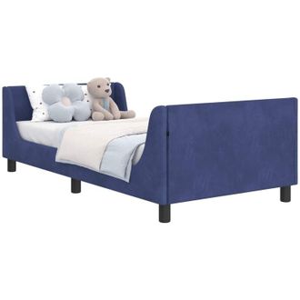 vidaXL Cama Para Ni&ntilde;os Con Cabecero Azul Polic&iacute;a 90 X 200 Cm Vidaxl