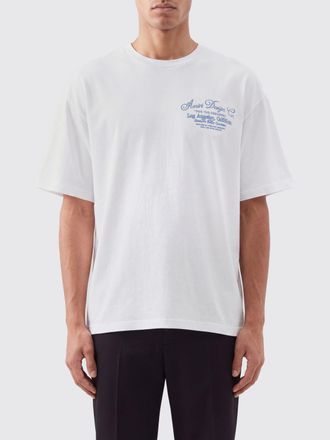 Amiri T-shirt girocollo in cotone con stampa grafica a contrasto