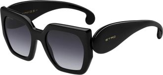 Etro Zonnebril - Dames - Zonnebrillen - Zwart - 54 MM - Accessoires