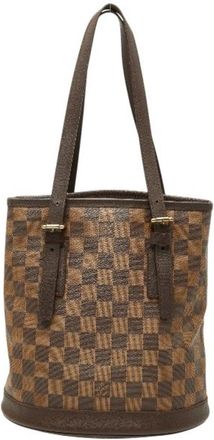 Louis Vuitton Brown Pvc Leather Shoulder Bag Tote Bag (Pre-Owned)