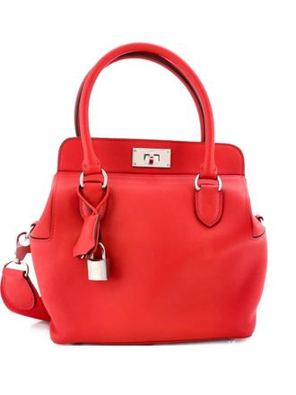 Herm&egrave;s Toolbox Bag Swift 20 satchel - Red
