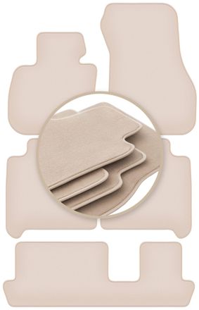 OEM Alfombrillas Beige Premium Para Bmw 2 F46 7 Plazas 2015-2022