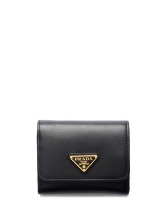 Prada Saffiano wallet - women - Leather/Leather - One Size - Black