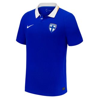 Nike Finland 2026 Match Away Nike Mens Aero-FIT Soccer Authentic Jersey in Blue | IO4560-413