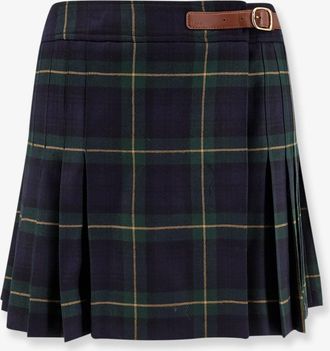 Celine Minigonna kilt in lana tartan - CELINE - gender_Woman