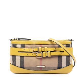 Burberry Pre-owned Burberry House Check Canvas Bridle Langford Crossbody Ladies HHNVXG9WXAGN6251