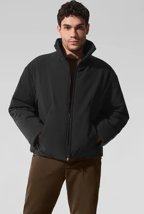 Alo | Stretch Woven Notable Jacket in Black, Size: Medium