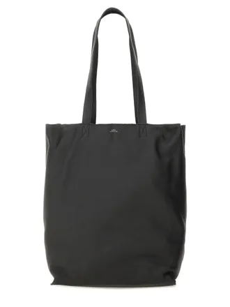 A.P.C. Mens Tote Bag Maiko Black Cowhide Handbags Hand