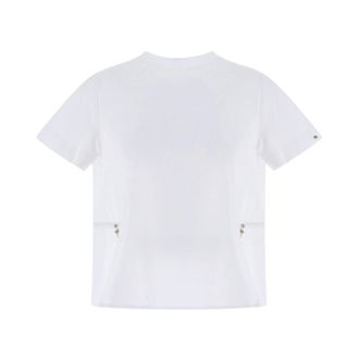 Herno Tops, Dames, Wit, L, Katoen, New Techno T-Shirt
