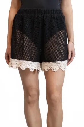 Sea New York Kendall Crochet Short In Black