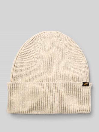 Camel Active Beanie aus Baumwoll-Kaschmir-Mix in Offwhite, Größe 1