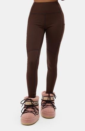 Halfdays Hallie High Waist Leggings in Spiked Cocoa at Nordstrom Rack, Size Large