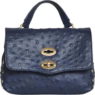 Zanellato Handbags, female, Blue, Size: ONE SIZE Postina Cactus Baby Tote Bag