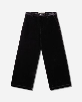ERL Flocked Denim Chino Pants Black