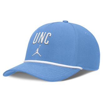 Nike Jordan Mens North Carolina Primetime Rise Campus Jordan Brand College Adjustable Hat in Blue | JC964EYNCN-SJM