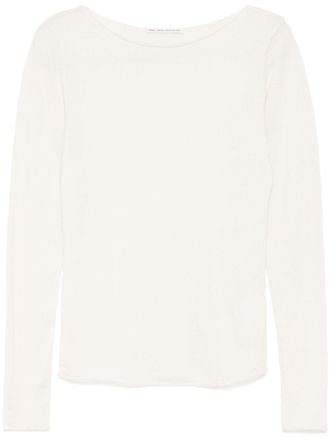 Mark Kenly Domino Tan Koba top - women - Cashmere - M - White
