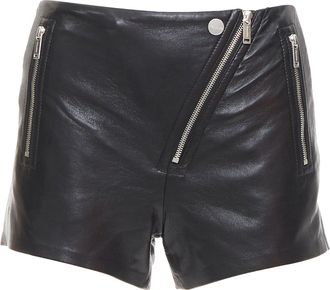 Nanushka Faux Leather Biker Shorts