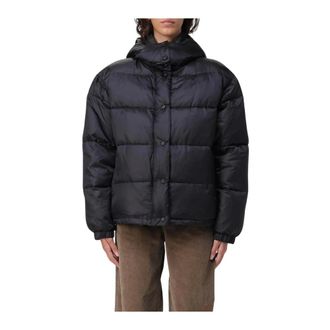 Pinko Winter Jackets, female, Black, M, Hooded Puffer Jacket