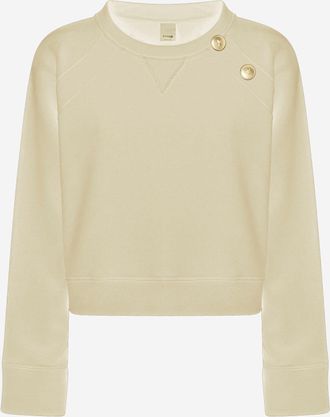 Pinko Cotton Sweatshirt With Buttons