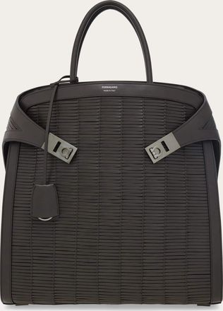 Ferragamo Men Hug tote bag Brown
