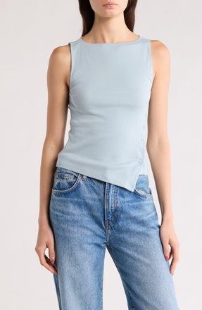 Reformation Hudson Knit Tank in Mineral at Nordstrom, Size X-Small