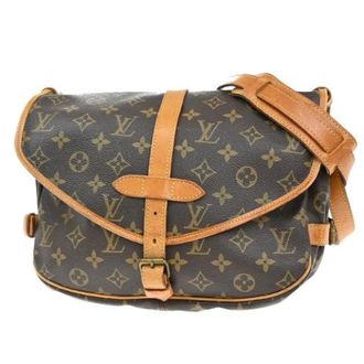 Louis Vuitton Vintage, unisex, Bruin, ONE Size, Pre-owned Vintage Canvas Cross Body Bag