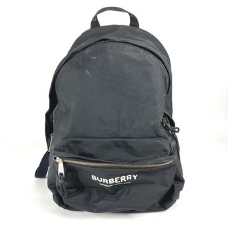 Burberry Black White Nylon Backpack (Pre-Owned)
