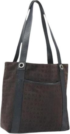Bulgari Pre-owned Vintage Tote Bag - Dames - Vintage Shopper - Zwart - ONE Size - Leer - Vintage
