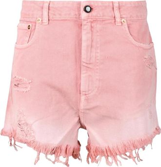 Semicouture Denim Shorts - Dames - Denim shorts - Roze - W30 - Denim - Korte Broeken