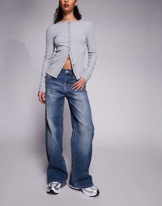 True Religion Bobbi - Jeans ampi blu lavaggio medio