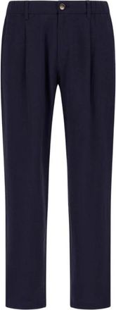 Herno Straight Broeken - Heren - Straight fit broeken - Blauw - S - Katoen - Broeken