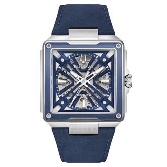 Bulova Series X Automatic Skeleton Dial Mens Watch 98A342
