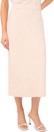 CeCe by Cynthia Steffe Rib Sweater Midi Skirt in Malted at Nordstrom, Size X-Small