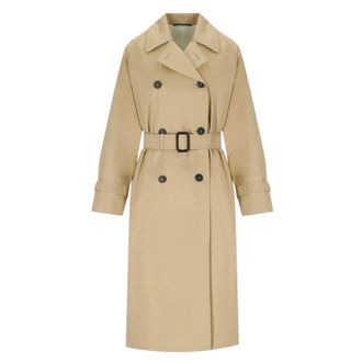 Max Mara Trench Coats, female, Beige, Size: M Ninfa Trench Coat