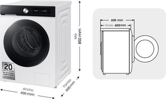 Samsung Lavadora Samsung Ww90db7u94geu3 9kg 1400rpm A Auto