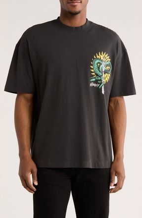AllSaints Krat Cotton Graphic T-Shirt in Black at Nordstrom Rack, Size X-Large